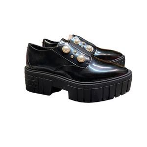 NIB Karl Lagerfeld Raza Platform Chunky Loafers